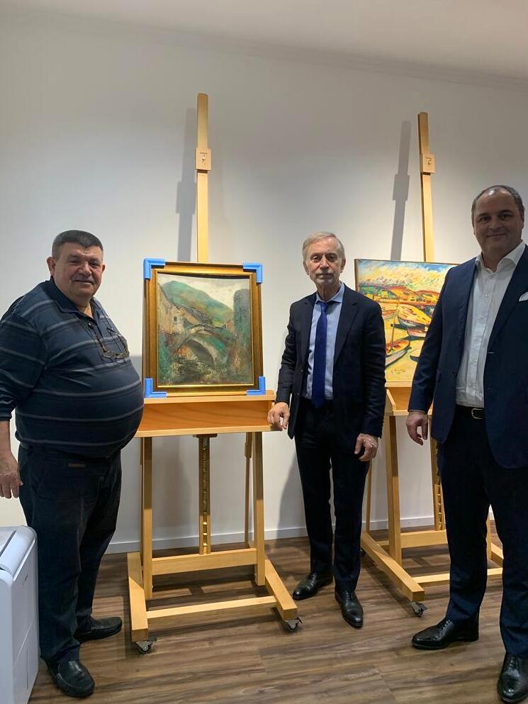 Andranik Ghazarian — Andranik Ghazarian with Michel Godest, lawyer in Paris and long-standing counsel to Jean-Paul Belmondo.
