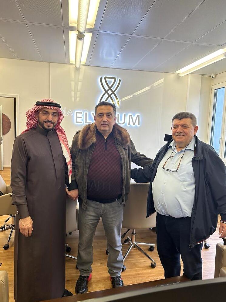 Andranik Ghazarian — Andranik Ghazarian with Sheikh Rachid from Saudi Arabia and Sergey Simonyan from Armenia.