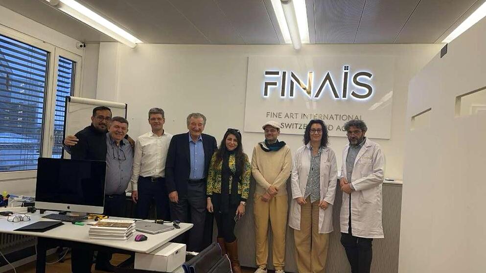 Andranik Ghazarian — Andranik Ghazarian with Dr Maha Abdulhalim Radwi of the University of Jeddah and the FINAIS team.