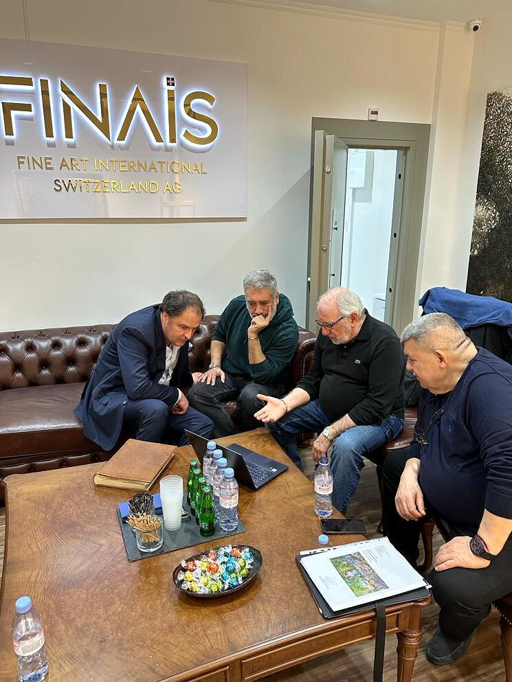 Andranik Ghazarian — Andranik Ghazarian with Philippe Piguet at Fine Art International Switzerland.
