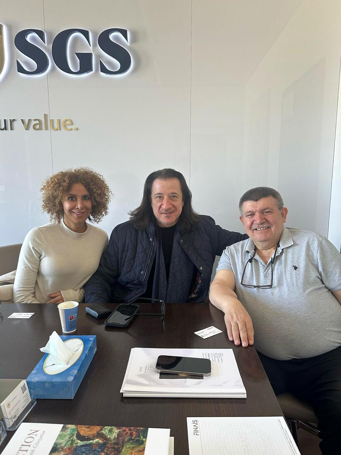 Andranik Ghazarian — Andranik Ghazarian with Federico Castelluccio and Yvonne Maria Schäfer at Fine Art International Switzerland.