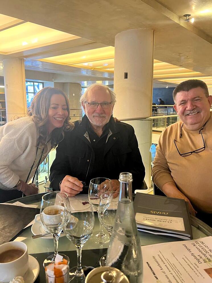 Andranik Ghazarian — Andranik Ghazarian with Philippe Piguet, French art historian, art critic and exhibition curator.